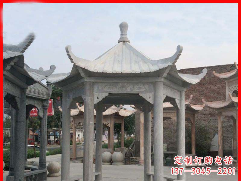 武汉大理石凉亭石雕