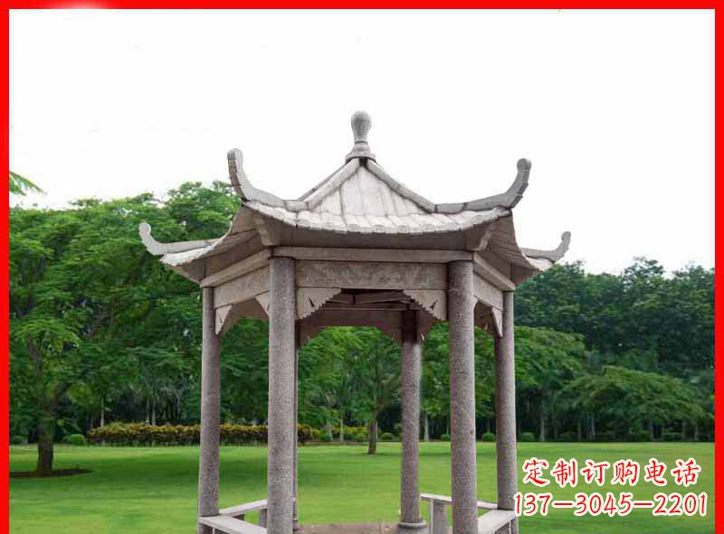 武汉精致大理石凉亭雕塑