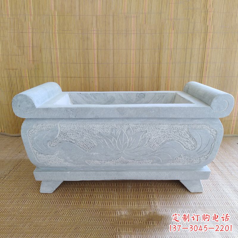 武汉精美大理石石雕香炉雕塑