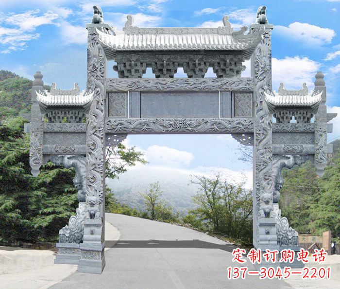 武汉精美牌坊雕塑