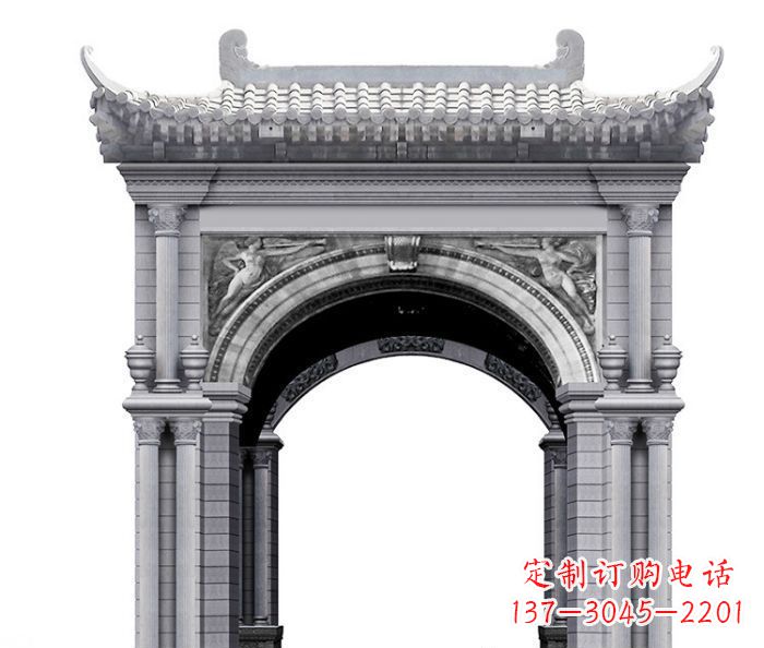 武汉牌坊雕塑,精美绝伦,点缀品质生活