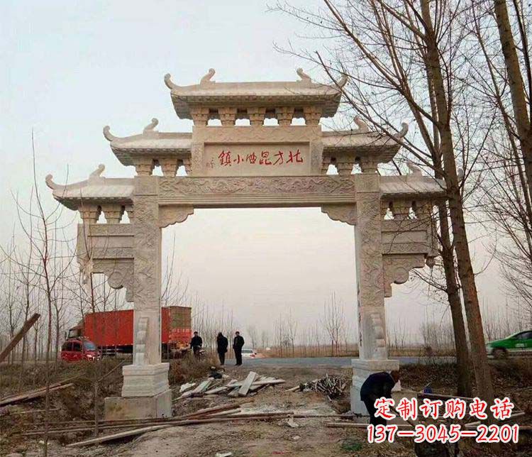 武汉大理石牌坊石雕