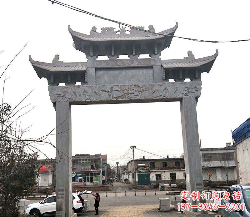武汉精美大理石牌坊石雕