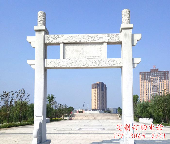 武汉单门景区石牌楼