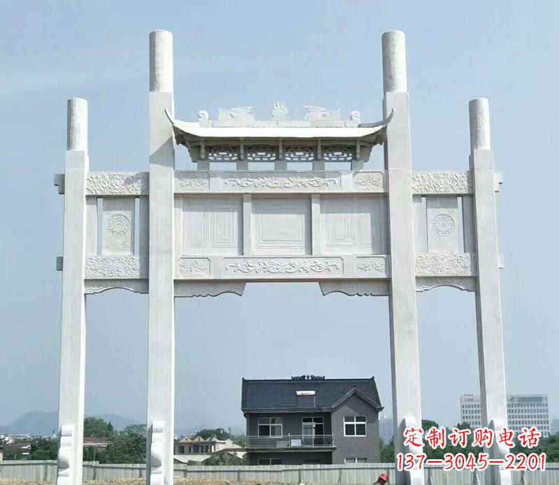 武汉精美牌坊雕塑