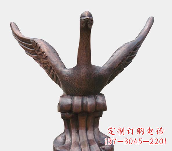 武汉高级锻铜天鹅雕塑