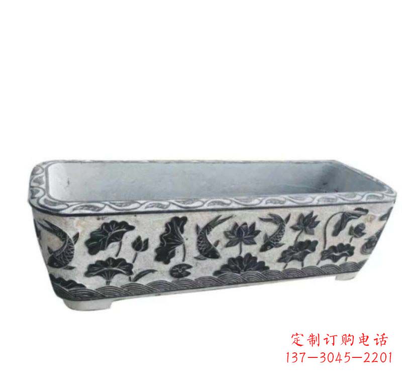 武汉方形水缸石雕