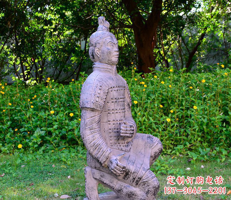 武汉仿古兵马俑公园景观石雕
