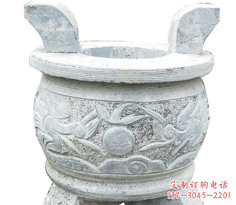 武汉仿古三足香炉石雕 (2)