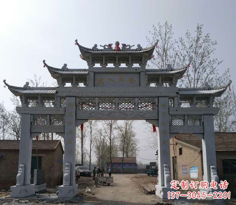 武汉仿古石牌坊石雕