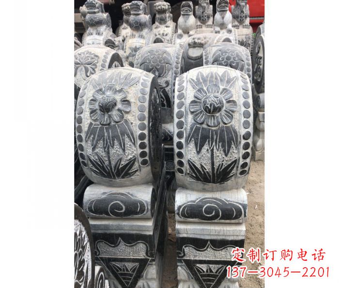 武汉仿古石门墩镇宅抱鼓石