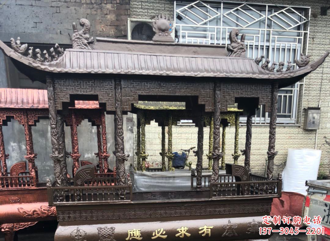 武汉精美仿古铜香炉雕塑