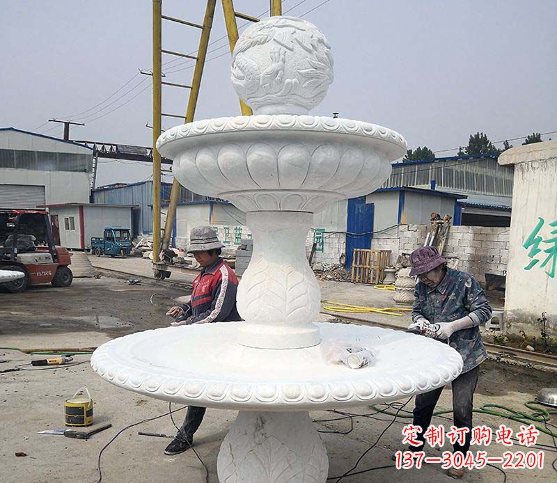 武汉风水球喷泉石雕塑
