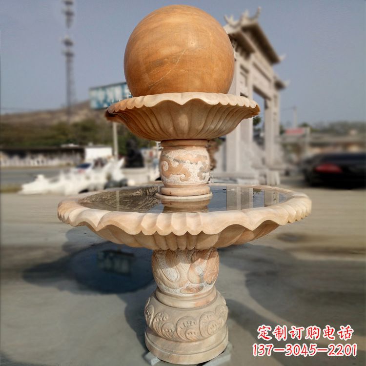 武汉精致的风水球石雕塑