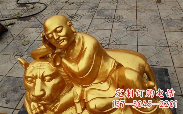 武汉伏虎罗汉铜雕