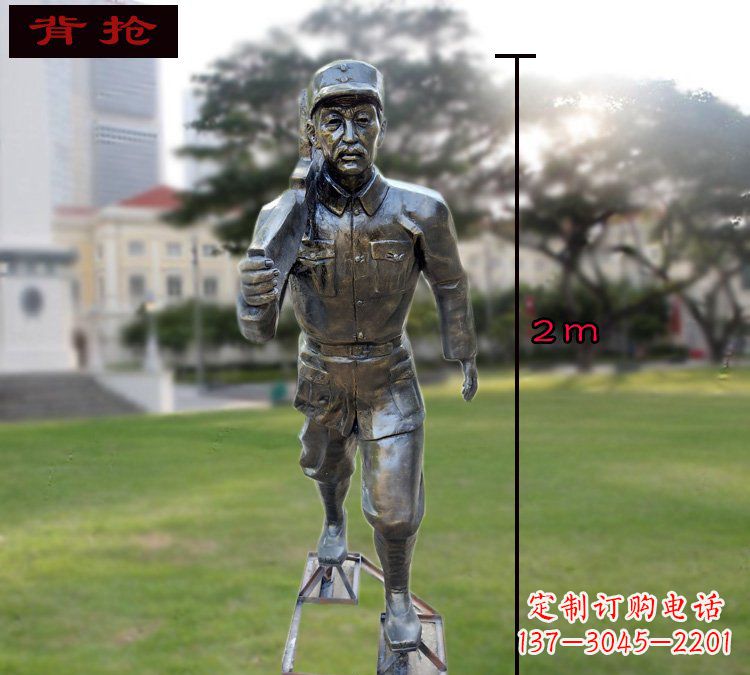 武汉中领雕塑英勇勇士铜雕