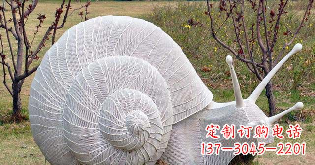 武汉抽象不锈钢蜗牛雕塑