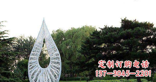 武汉精美水滴不锈钢雕塑
