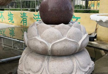武汉金色彩绘风水球雕塑