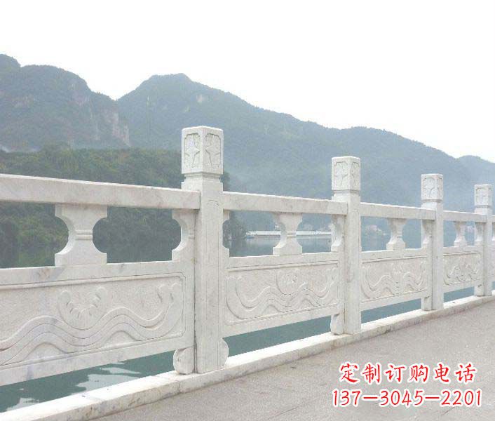 武汉高品质公园大理石栏板景观石雕