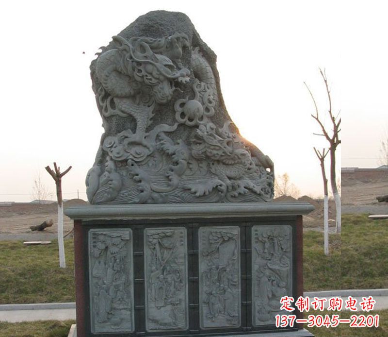 武汉精美的大理石龙雕塑