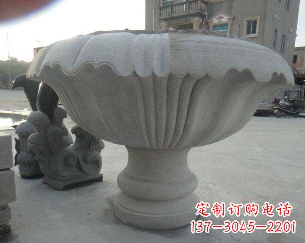 武汉高端大理石花盆雕塑