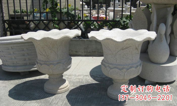 武汉大理石花盆雕塑