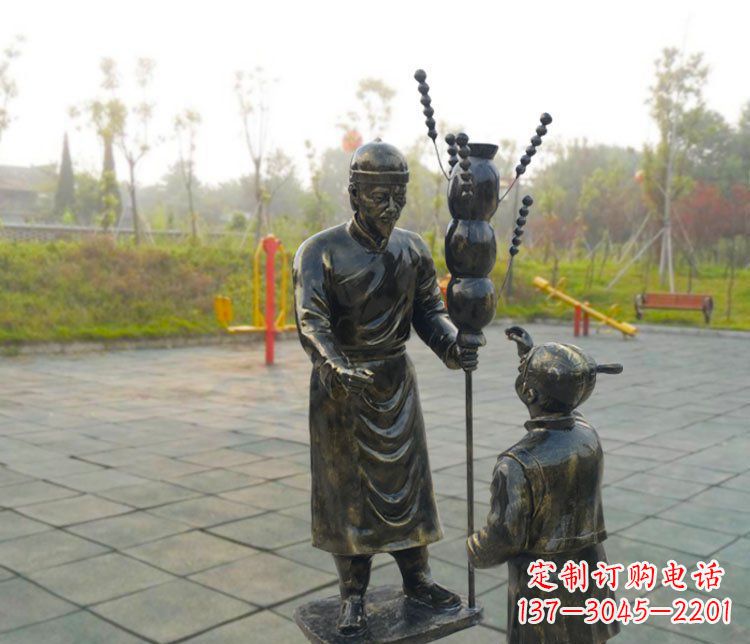 武汉精美仿铜葫芦雕塑
