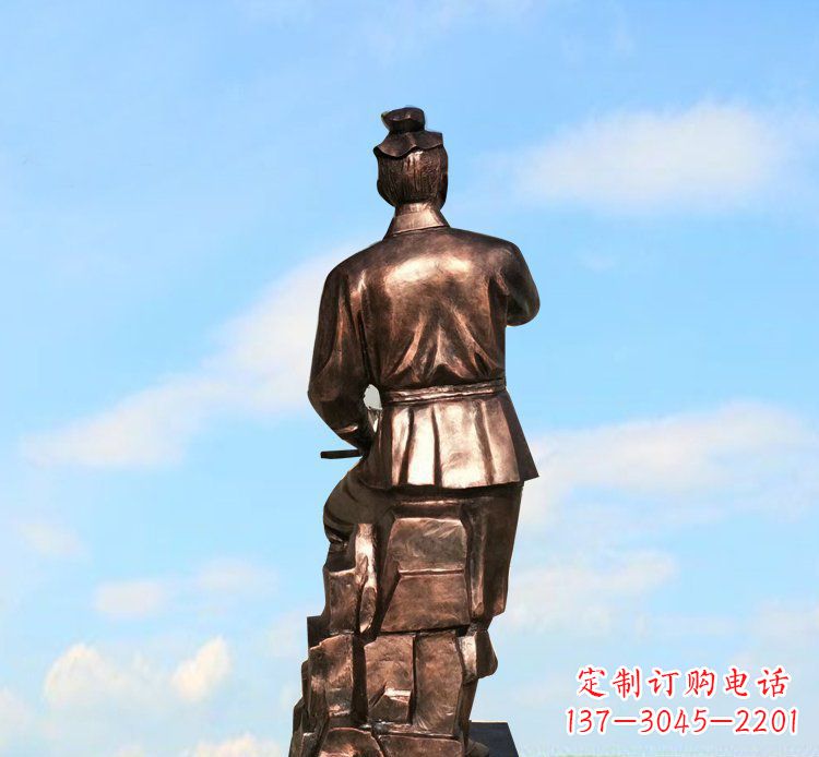 武汉古代名人鲁班铜雕 (2)