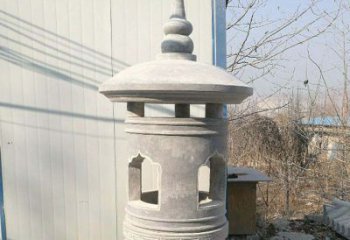 武汉精美公园大理石石灯雕塑
