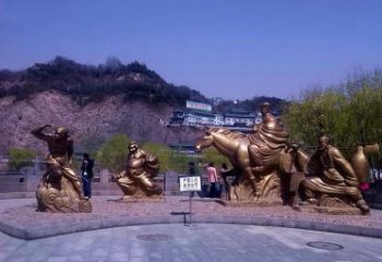 武汉精美铜雕唐僧师徒小品