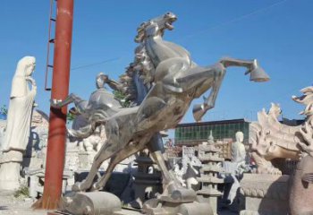 武汉精致大气的不锈钢飞马雕塑