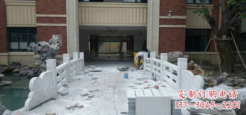 武汉汉白玉栏板安装雕塑