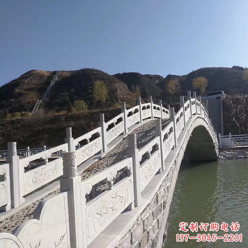 武汉汉白玉路桥石栏杆雕塑