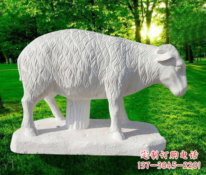 武汉高精度玉雕山羊石雕