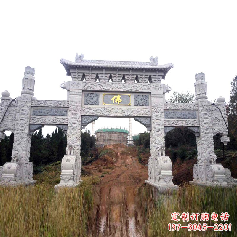 武汉景区入口石牌坊雕塑，为您塑造独一无二的精美雕塑