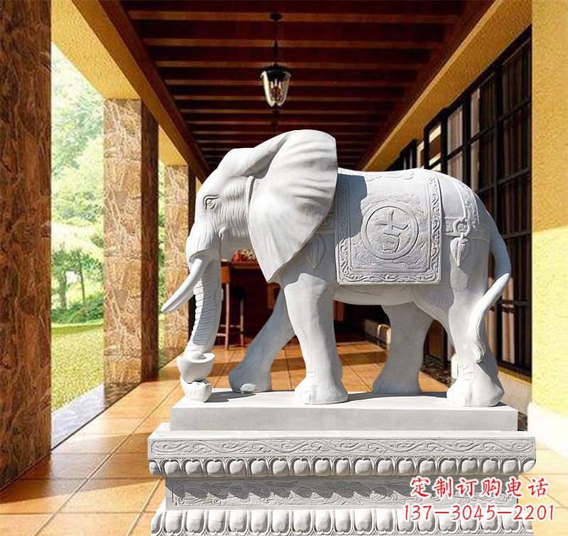 武汉领雕塑：打造经典石雕大象