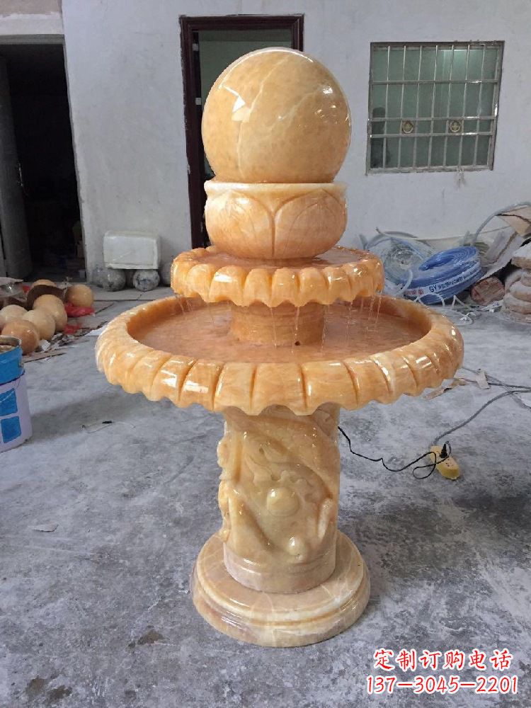 武汉品位客厅的福气——风水球雕塑