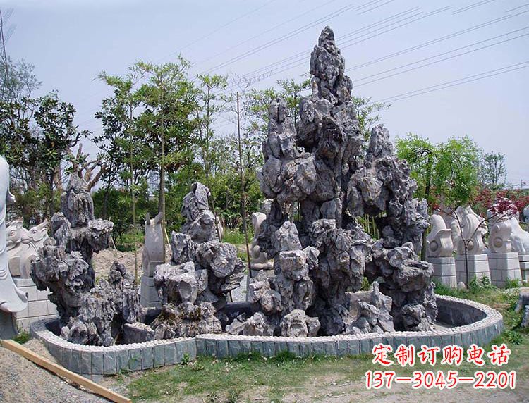 武汉用心雕刻，灵璧石奇石假山雕塑