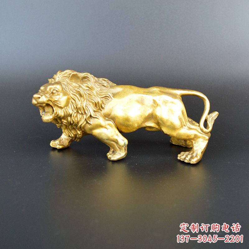 武汉鎏金西洋狮子雕塑