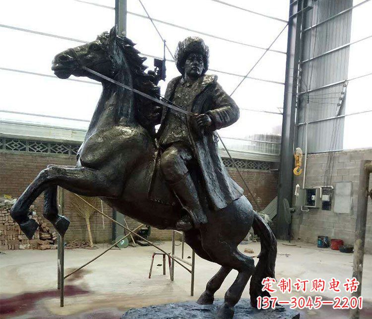 武汉马动物铸铜广场铜雕摆件