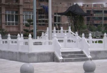 武汉汉白玉校园升旗台石雕