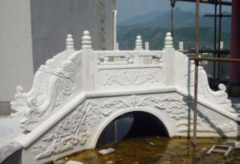 武汉汉白玉庭院装饰石桥雕塑
