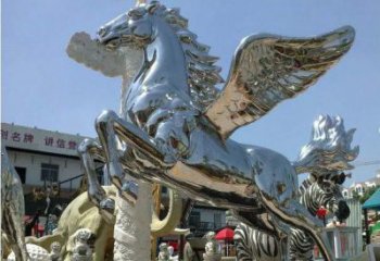 武汉中领雕塑定制的飞马雕塑