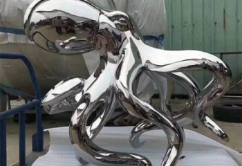 武汉精致华丽的镜面不锈钢章鱼雕塑
