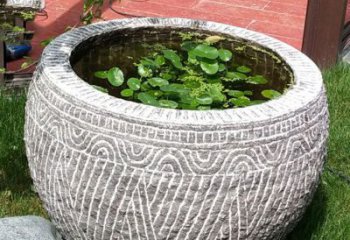 武汉老青石花盆雕塑：独特的家居艺术装饰