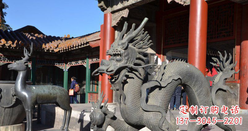 武汉中领雕塑厂家的青铜神龙雕塑,以神龙作为主…