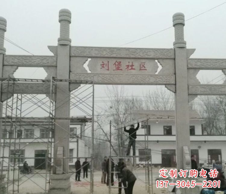 武汉石牌坊道路石雕