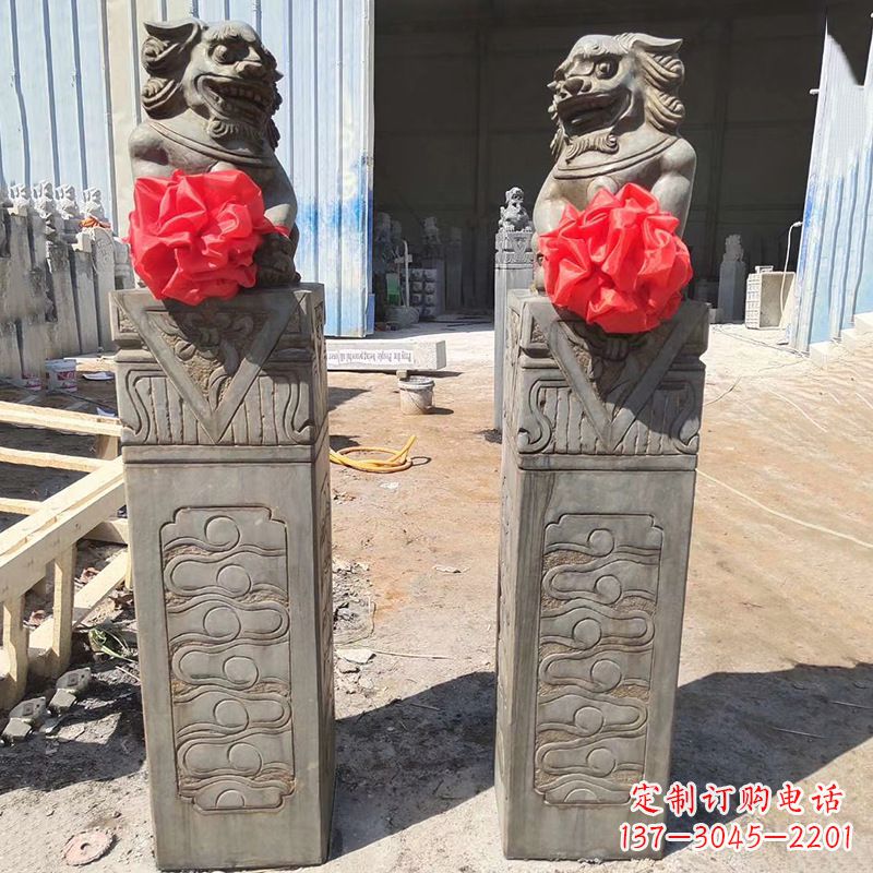 武汉石狮子栓马桩