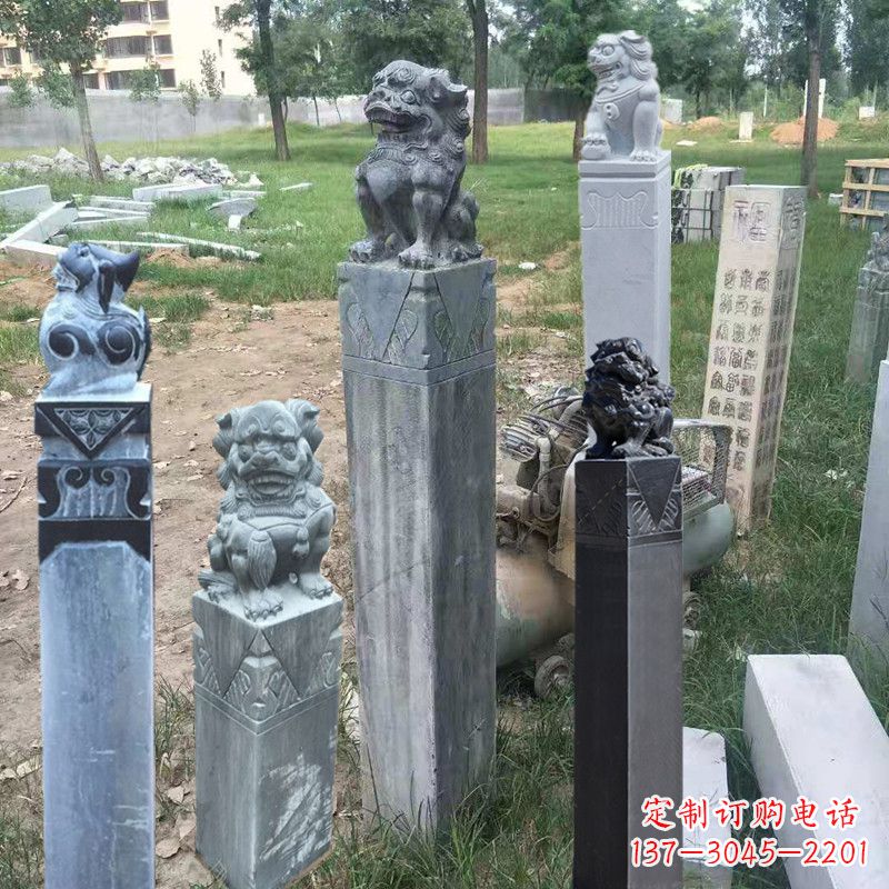 武汉石狮子拴马柱